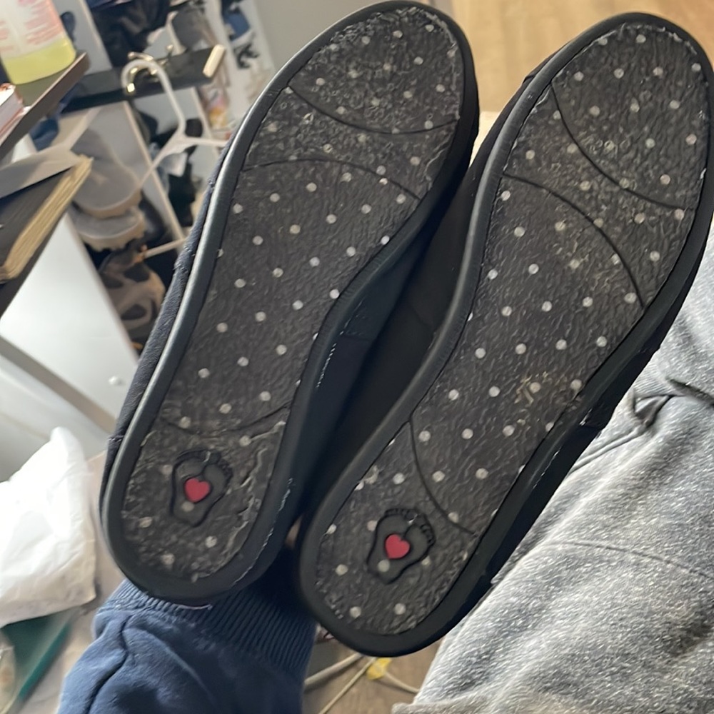 10 women’s black bobs memory foam slip on shoes - Picture 3 of 6